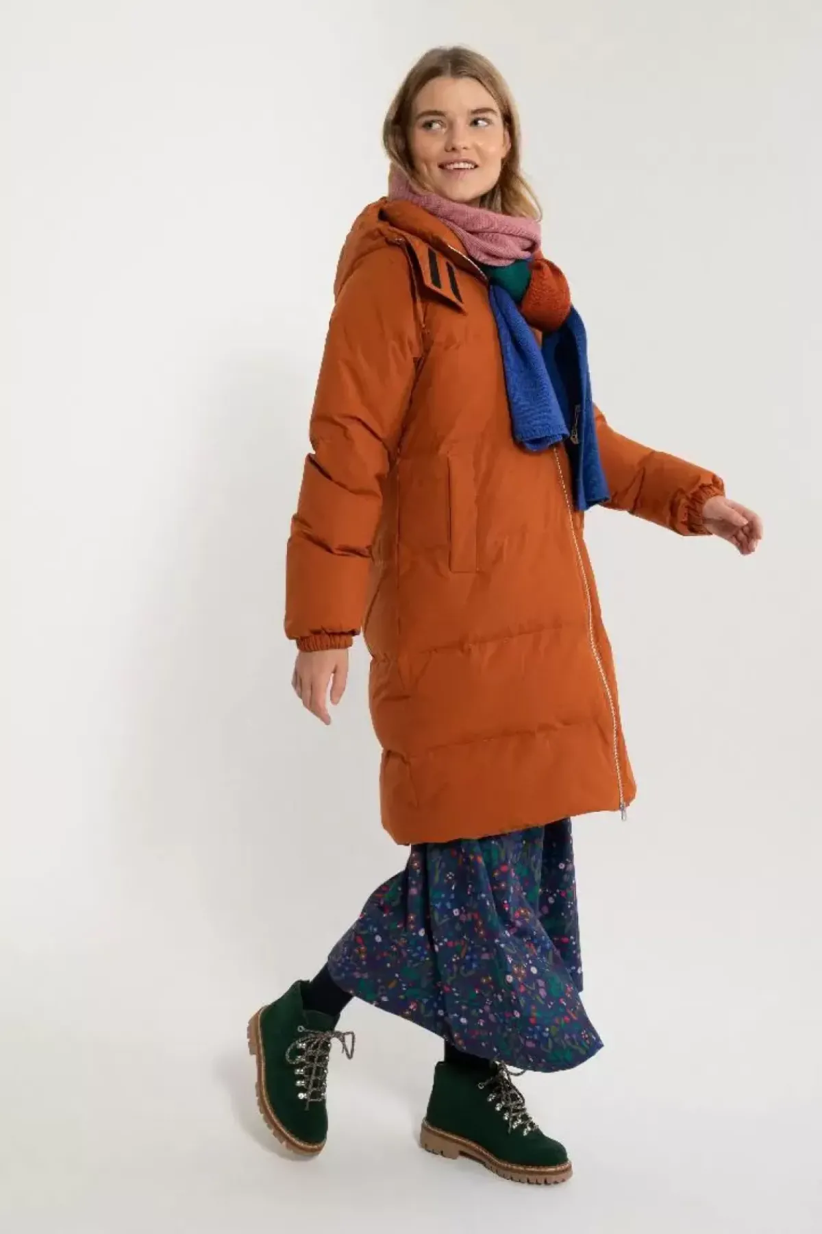 Danefæ Winterjacken>Daneget Down Winter Coat Rust