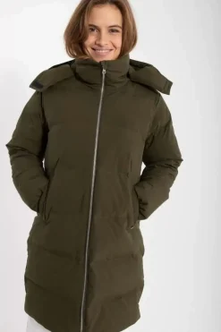 Danefæ Winterjacken>Daneget Down Winter Coat Warm Khaki