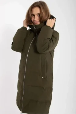 Danefæ Winterjacken>Daneget Down Winter Coat Warm Khaki