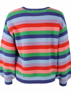 Danefæ Strickwaren>Danegold 3D Crotchet Knit Sweater Multicolor 1