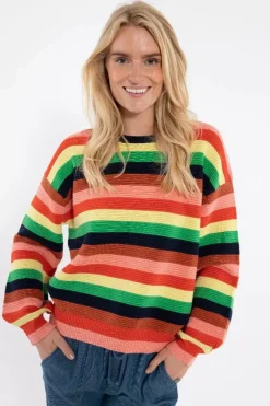 Danefæ Strickwaren>Danegold 3D Crotchet Knit Sweater Multicolor 2