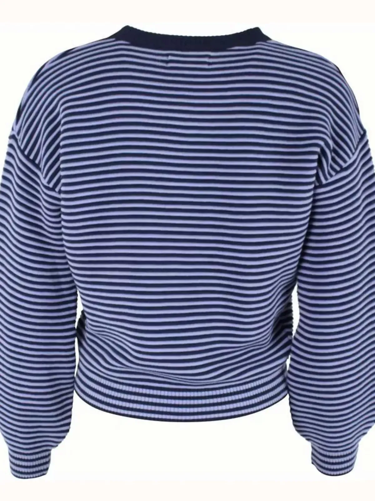 Danefæ Strickwaren>Danegold 3D Crotchet Knit Sweater Dark Navy/Ice Viola