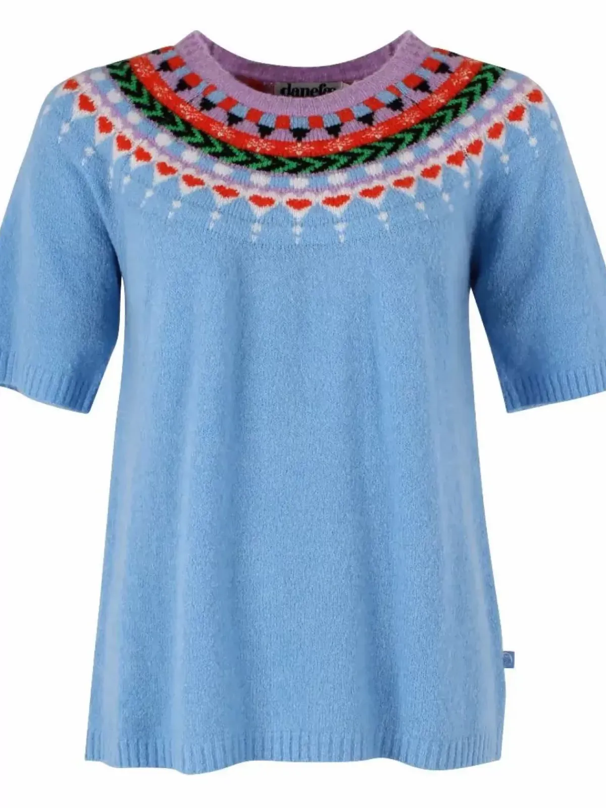 Danefæ Strickwaren>Danegooddeed Wool Sweater Tee Iceblue