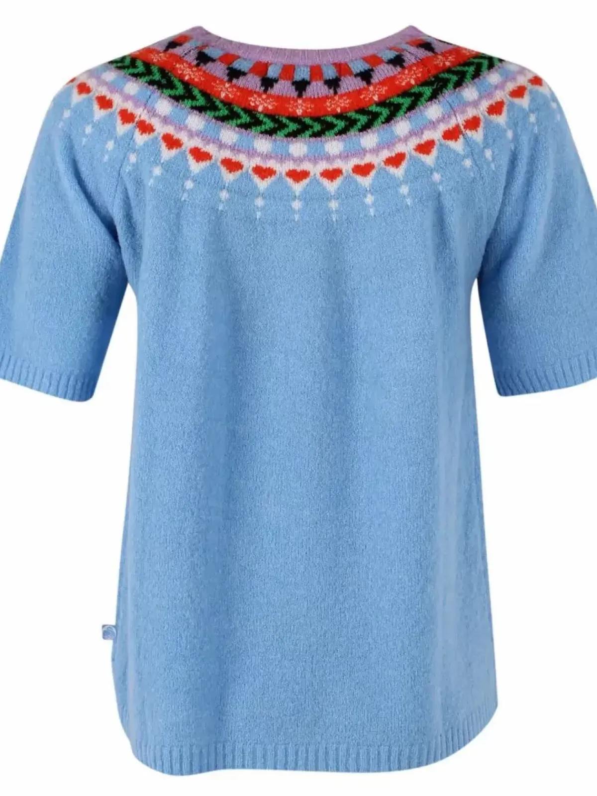 Danefæ Strickwaren>Danegooddeed Wool Sweater Tee Iceblue