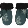 Danefæ Handschuhe>Danehandy Mittens Black Green/Light Beige Hemlock