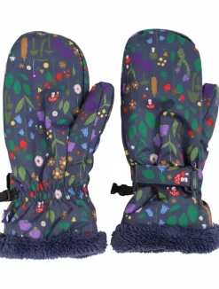 Danefæ Handschuhe>Danehandy Mittens Grey Marine Botanical