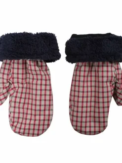 Danefæ Handschuhe>Danehandy Mittens Lt Beige/Dk Navy/Xmas Red