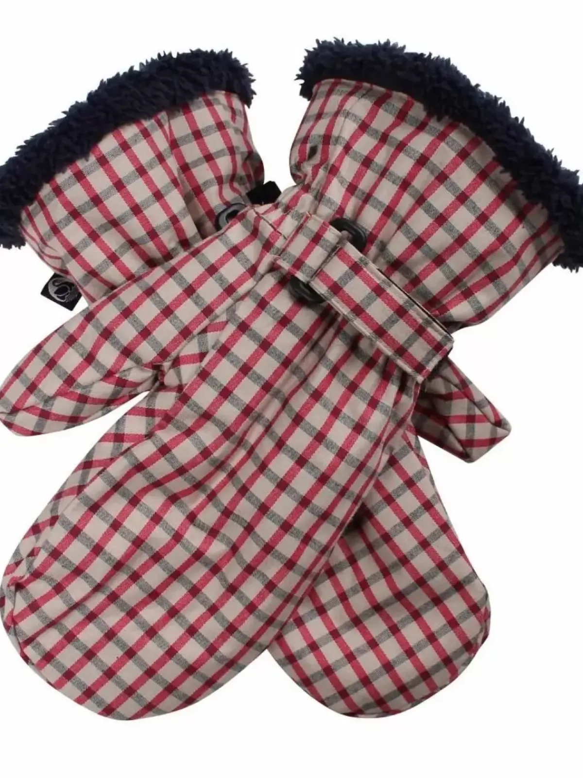 Danefæ Handschuhe>Danehandy Mittens Lt Beige/Dk Navy/Xmas Red