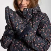 Danefæ Handschuhe>Danehandy Mittens Navy Fleurie