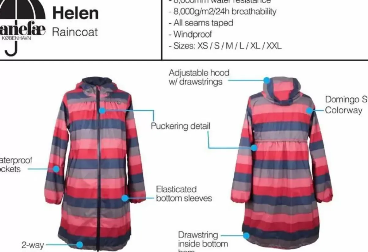 Danefæ Regenjacken>Danehelen Rainjacket Black (Black Zip)