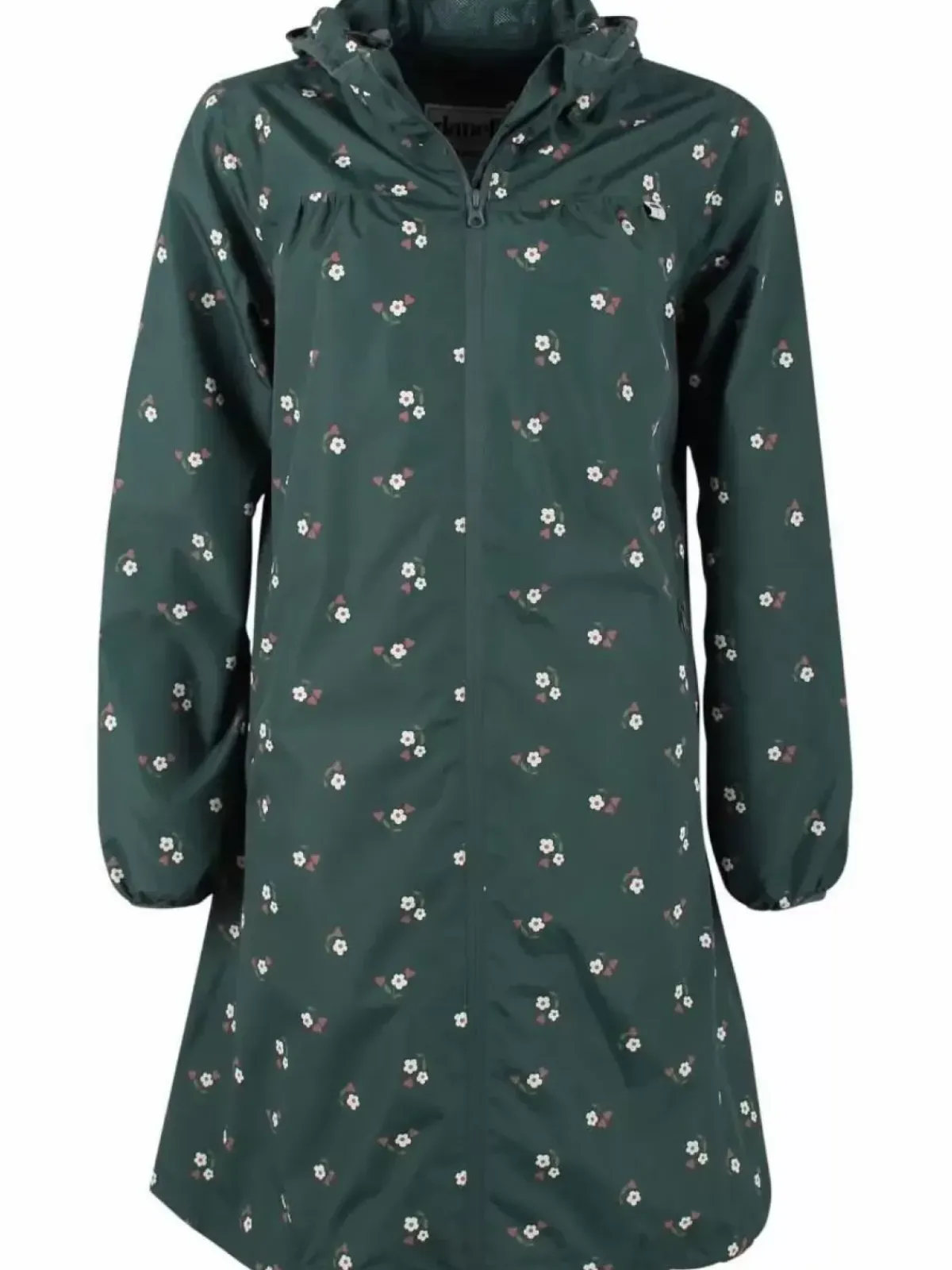 Danefæ Regenjacken>Danehelen Rainjacket Deep Forest Miniflower