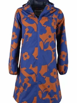 Danefæ Regenjacken>Danehelen Rainjacket Occer/Royal Blue Bloom Boom