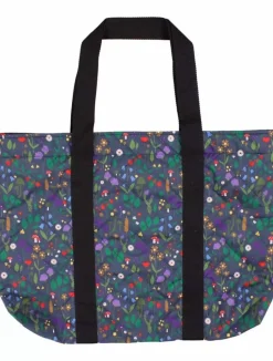 Danefæ Taschen>Danehelping Handbag Grey Marine Botanical