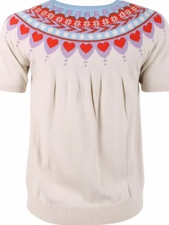 Danefæ Strickwaren>Danehope Cotton Knit Sweater Tee Chalk