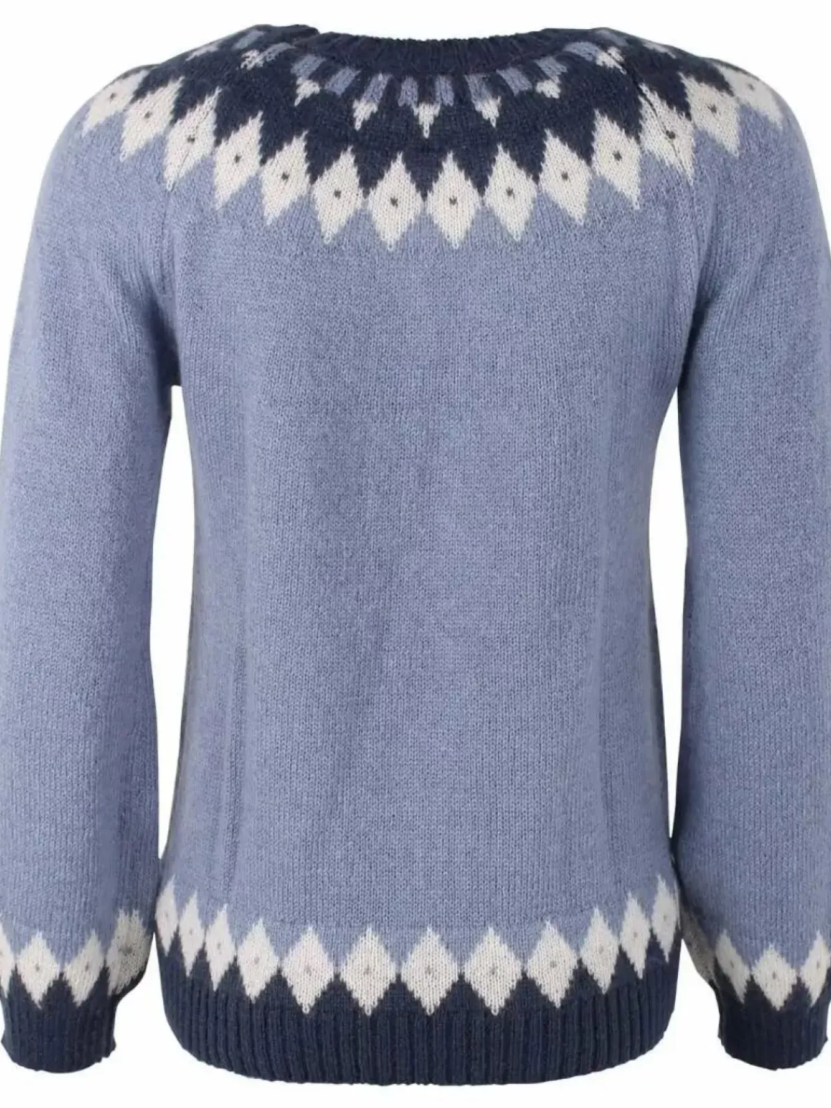 Danefæ Strickwaren>Danehot Stove Mohair Sweater Porcelaine/Chalk/Marine
