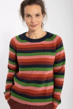 Danefæ Strickwaren>Danehytte Wool Sweater Comfort Stripe