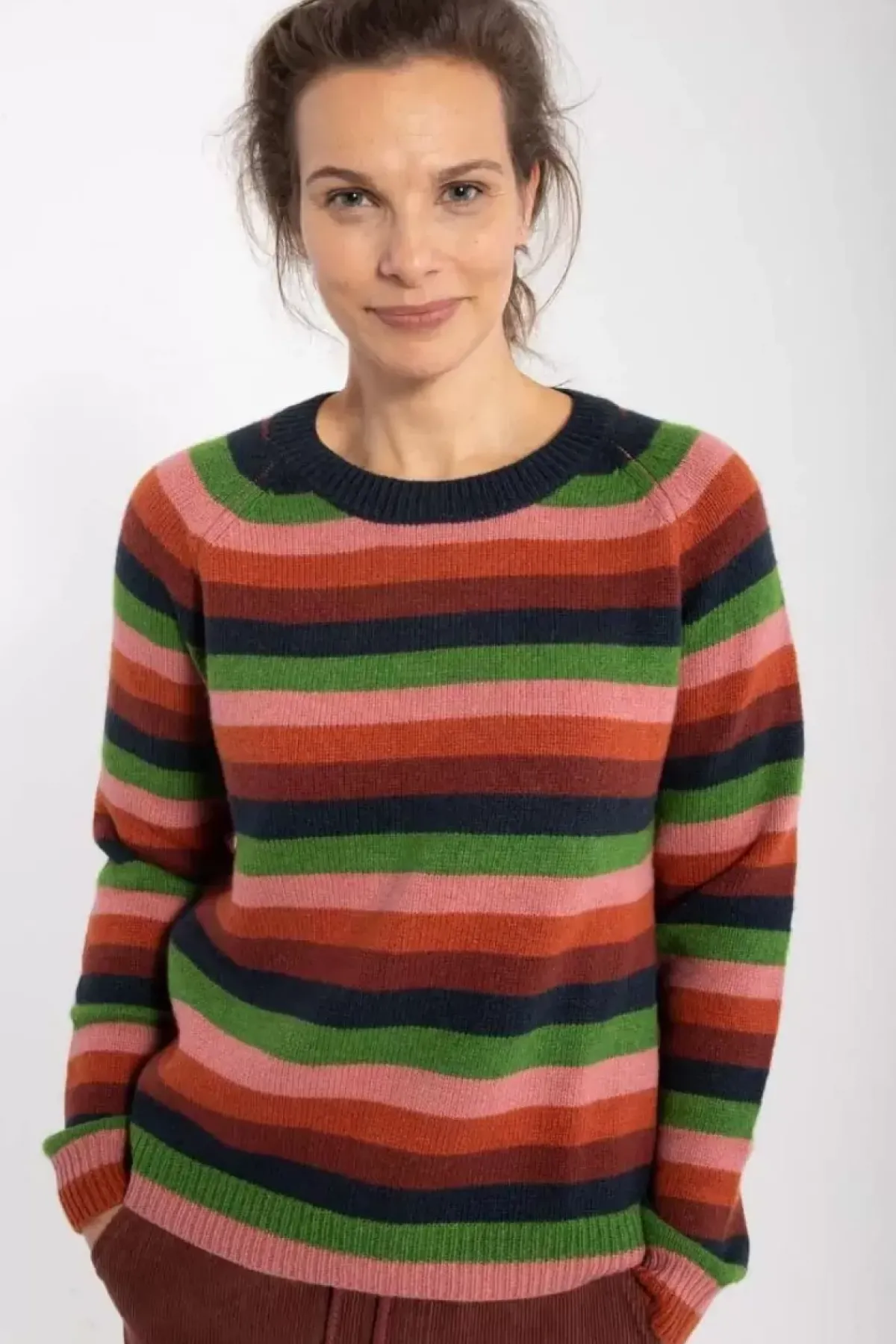 Danefæ Strickwaren>Danehytte Wool Sweater Comfort Stripe