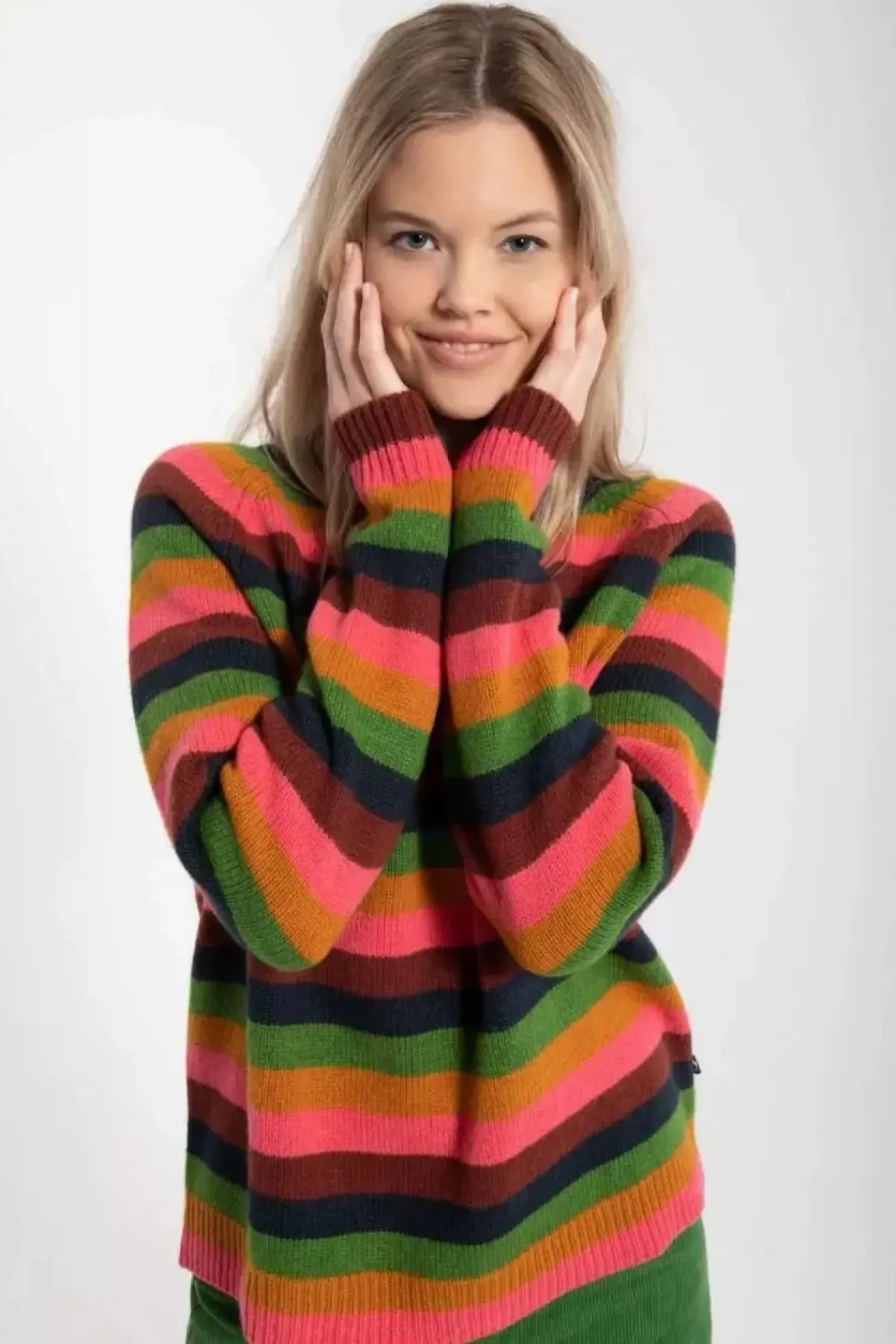 Danefæ Strickwaren>Danehytte Wool Sweater Tonic Stripe