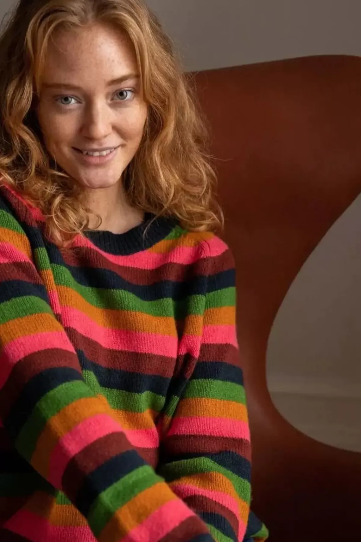 Danefæ Strickwaren>Danehytte Wool Sweater Tonic Stripe