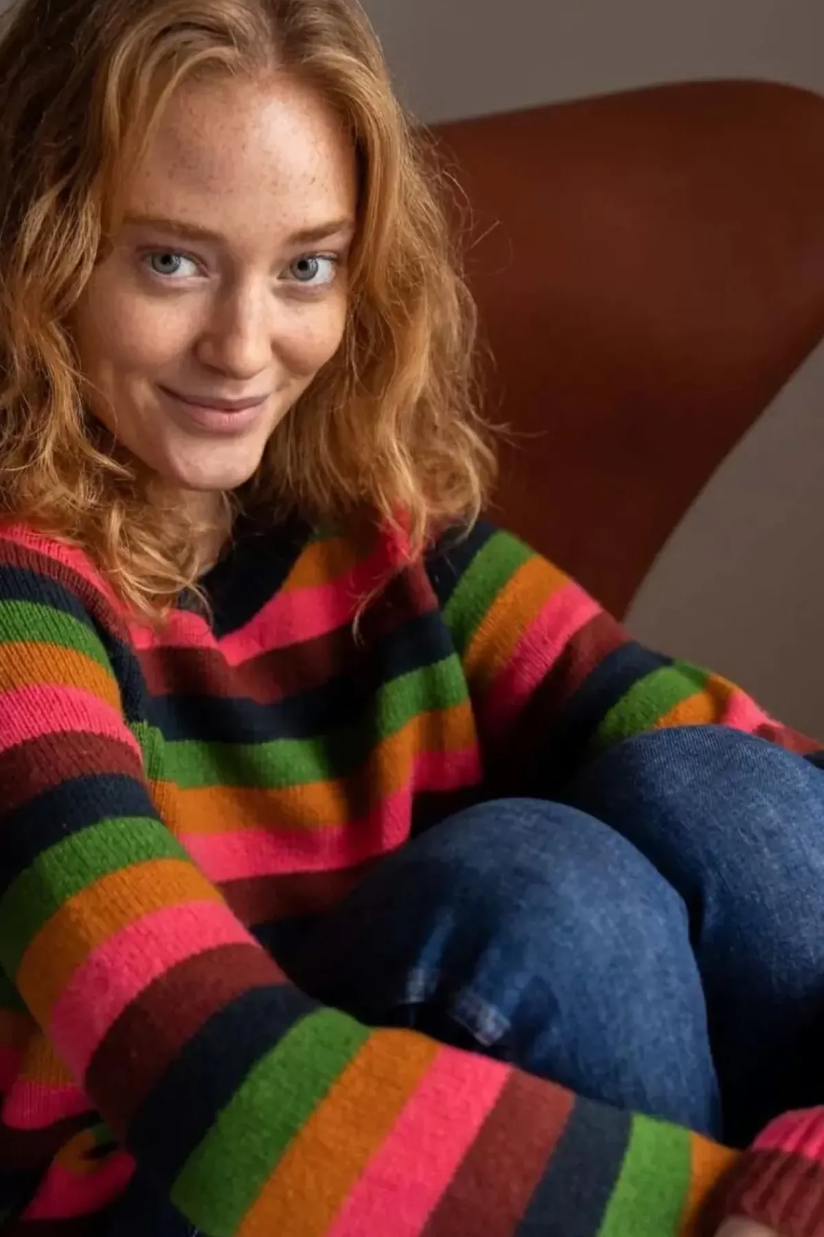 Danefæ Strickwaren>Danehytte Wool Sweater Tonic Stripe