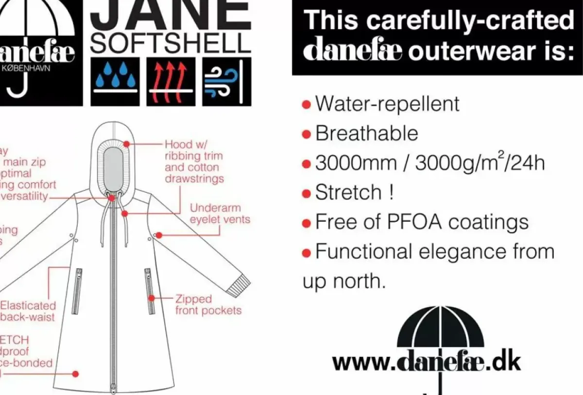 Danefæ Softshell-Jacken>Danejane Softshell Black