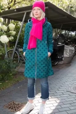 Danefæ Softshell-Jacken>Danejane Softshell Duck/Dk Slate Dots