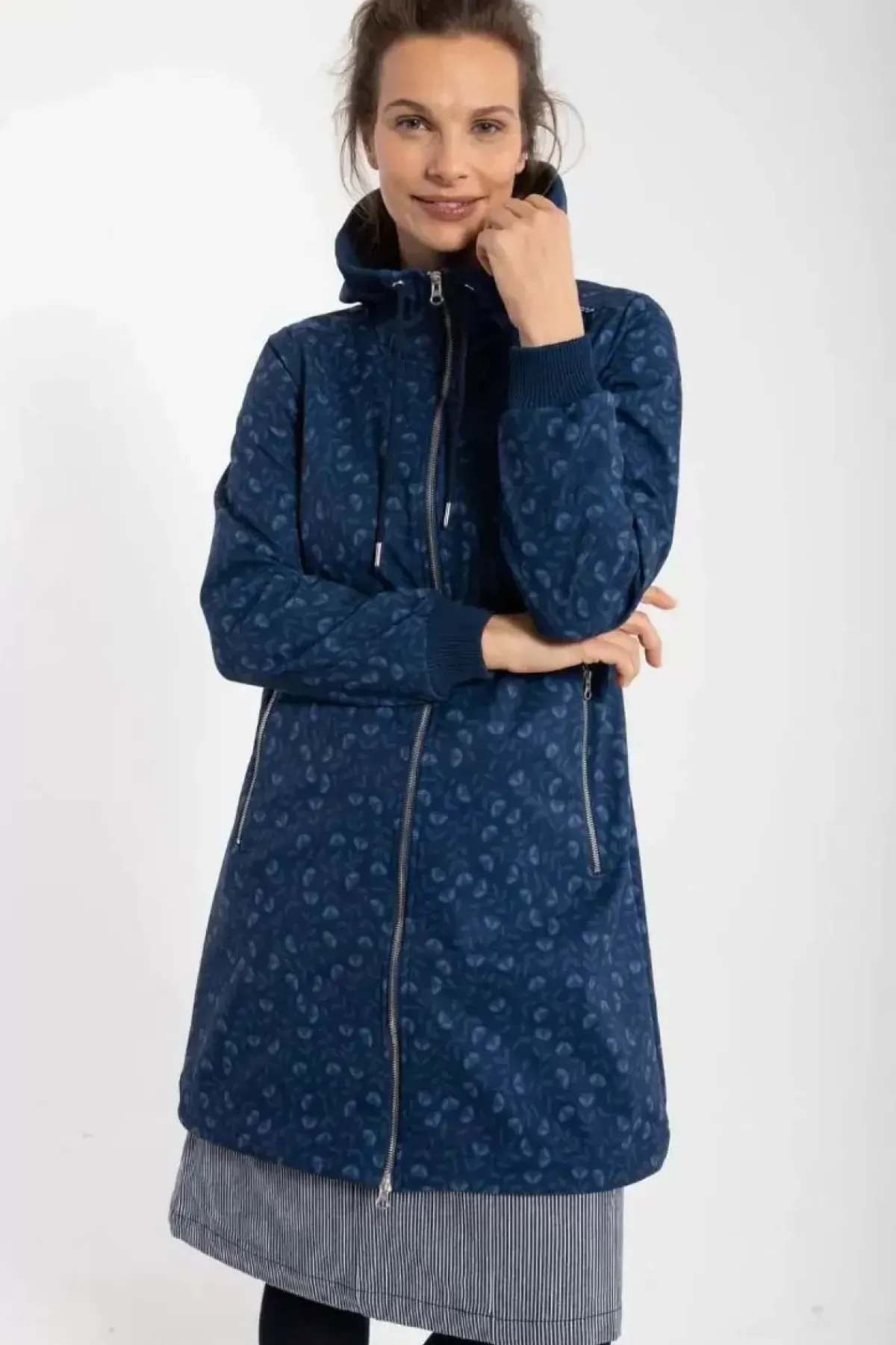 Danefæ Softshell-Jacken>Danejane Softshell Marine Fleurie
