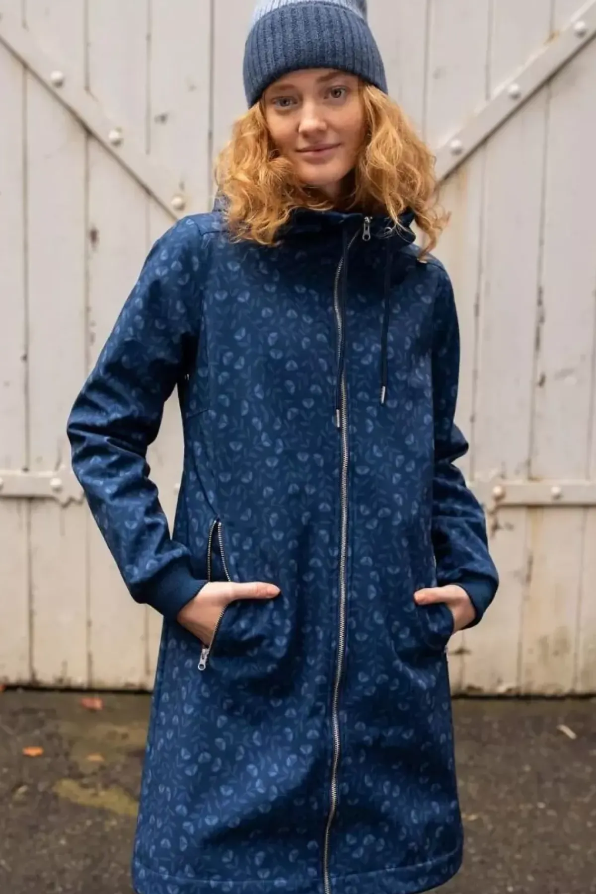 Danefæ Softshell-Jacken>Danejane Softshell Marine Fleurie