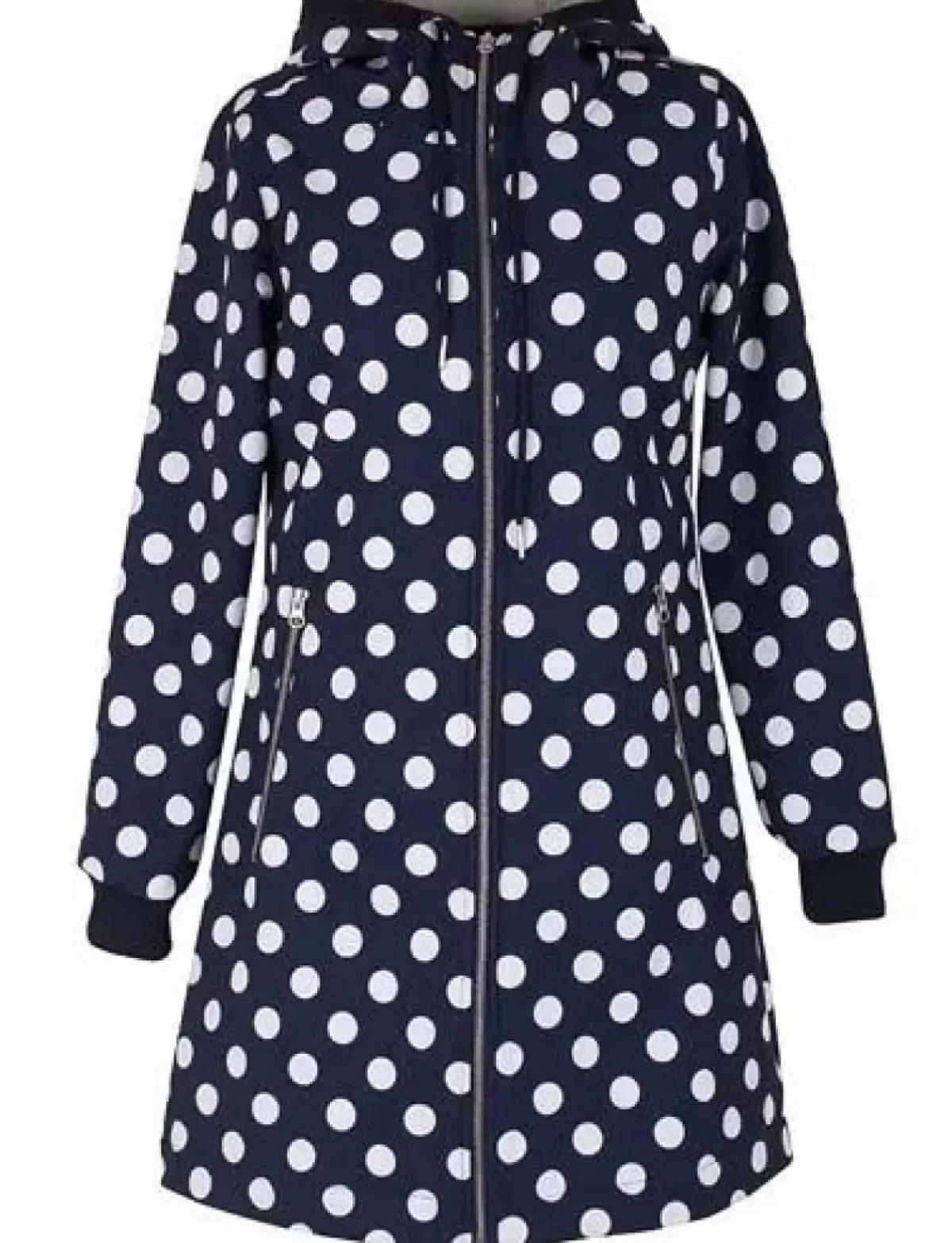 Danefæ Softshell-Jacken>Danejane Softshell Navy/Offwhite Dots