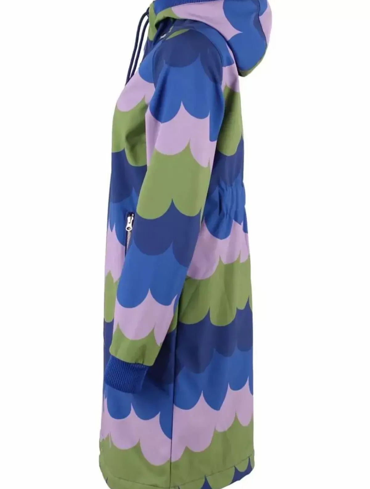 Danefæ Softshell-Jacken>Danejane Softshell Olive/Soft Viola Puffy Clouds