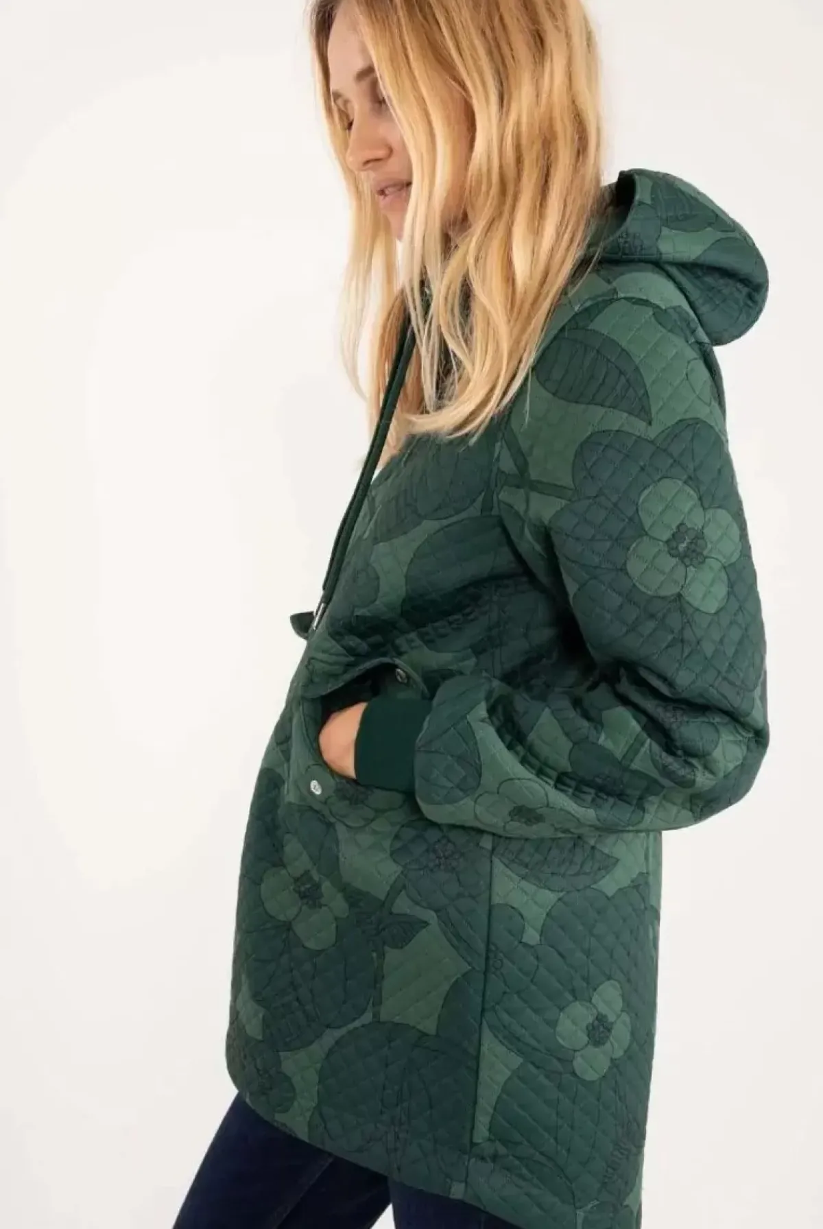 Danefæ Thermokleidung>Danejohanne Thermo Anorak Dark Khaki/Rover Khaki Boom Bloom