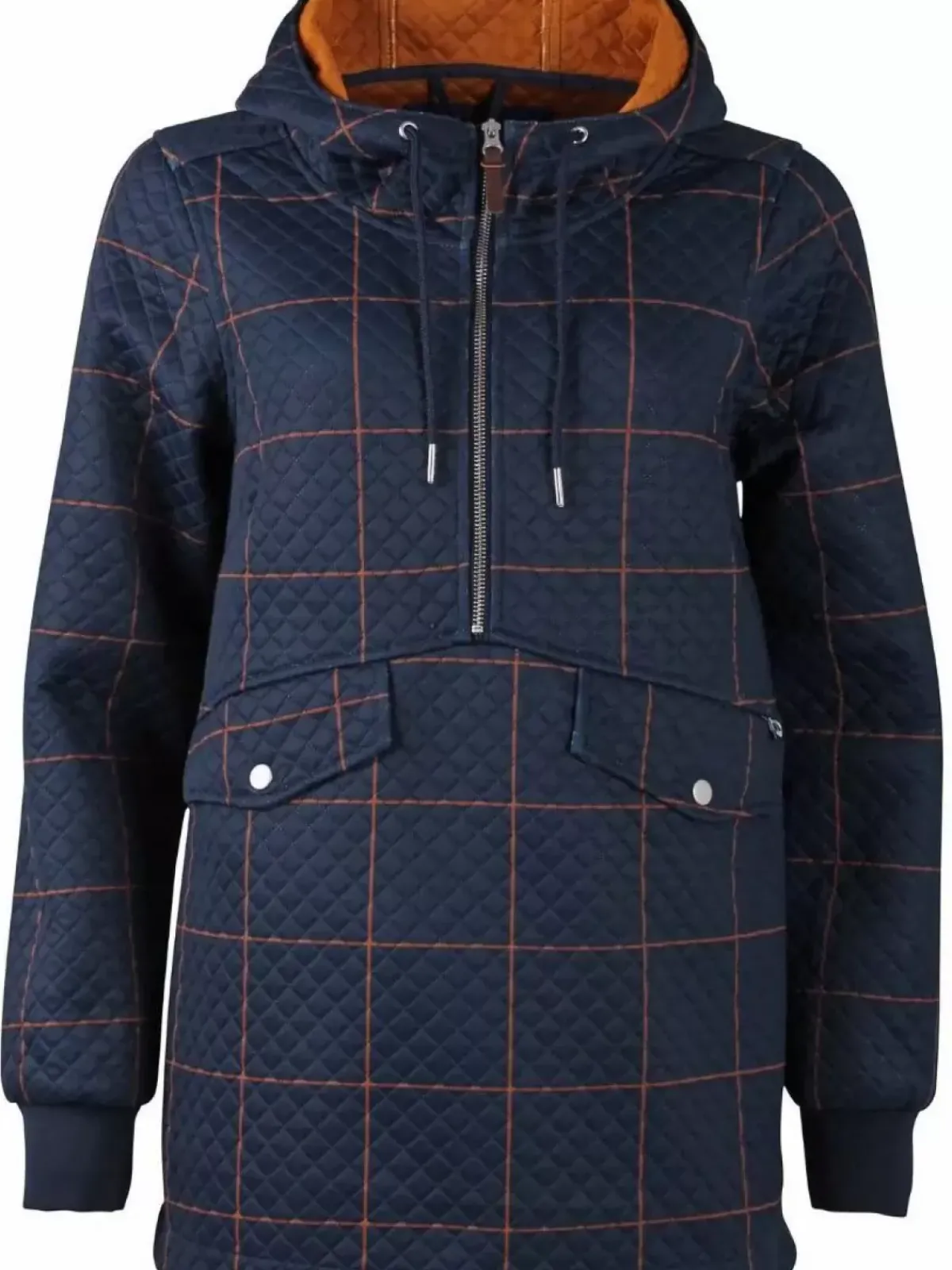 Danefæ Thermokleidung>Danejohanne Thermo Anorak Navy/Occer Large Plaid