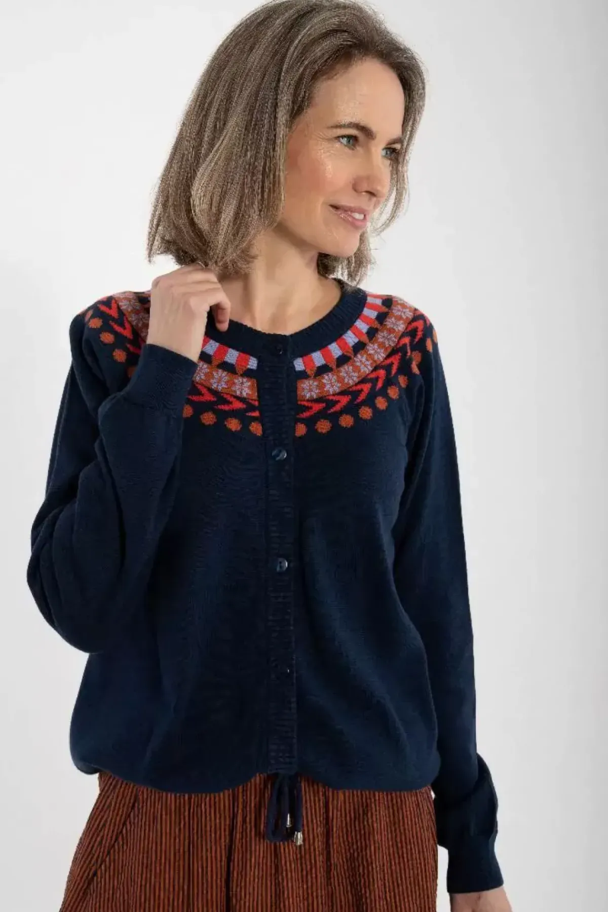 Danefæ Cardigan>Danejolly Cardigan Dark Navy