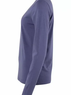 Danefæ Hemden Und Shirts>Danejubii Ls Modal Tee Grey Marine