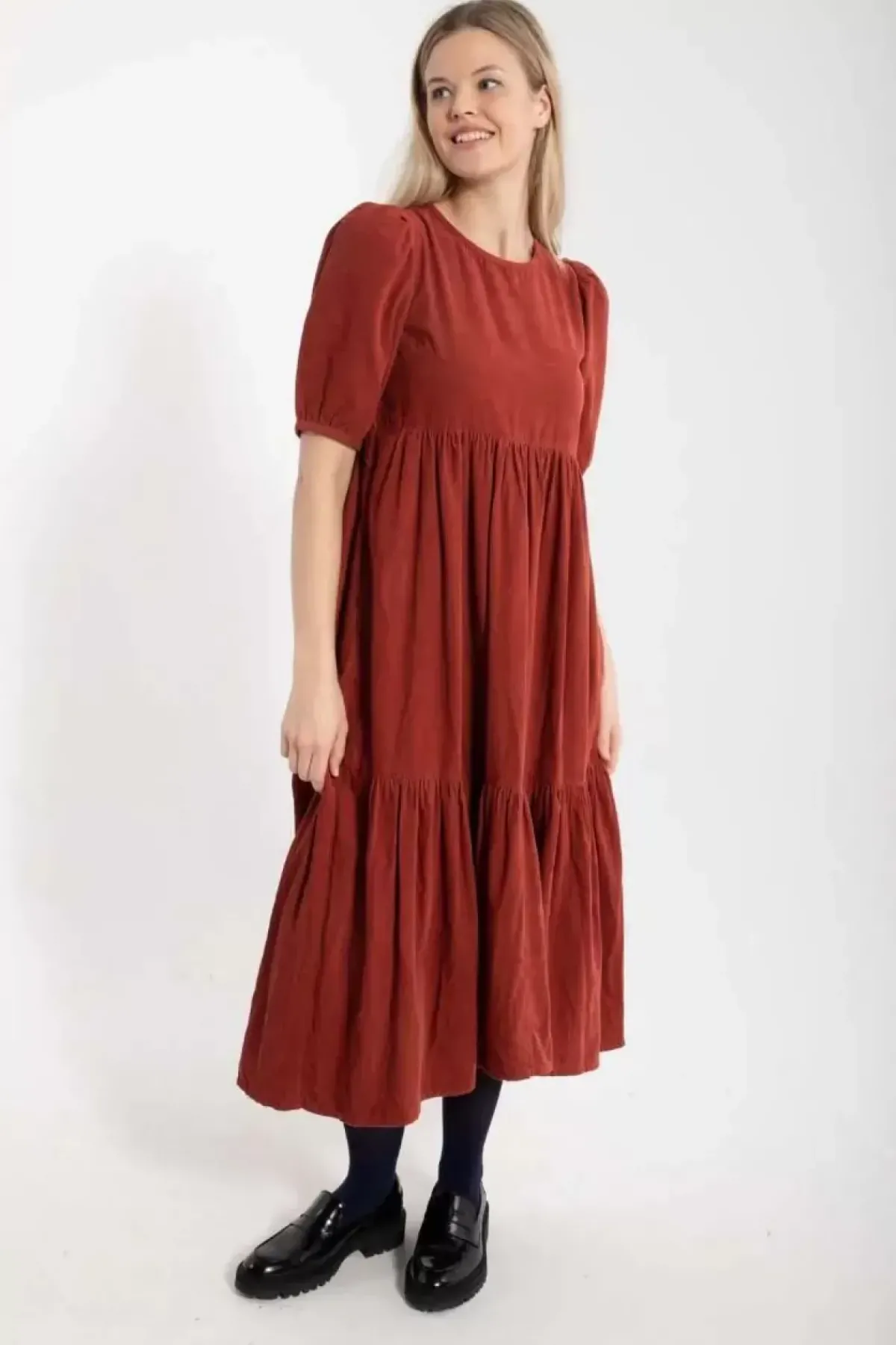 Danefæ Kleider>Danejuli Cord Dress Old Rose