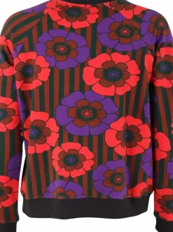 Danefæ Sweatshirts>Daneklausen Moleton Sweat Rust/Viola Power Flower
