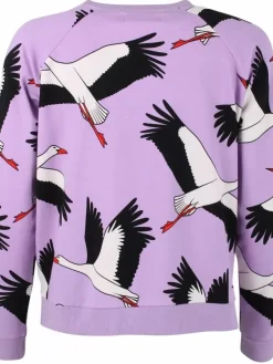 Danefæ Sweatshirts>Daneklausen Moleton Sweat Viola Big Stork
