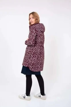 Danefæ Softshell-Jacken>Danelaura Softshell Dark Bordeaux/Chalk