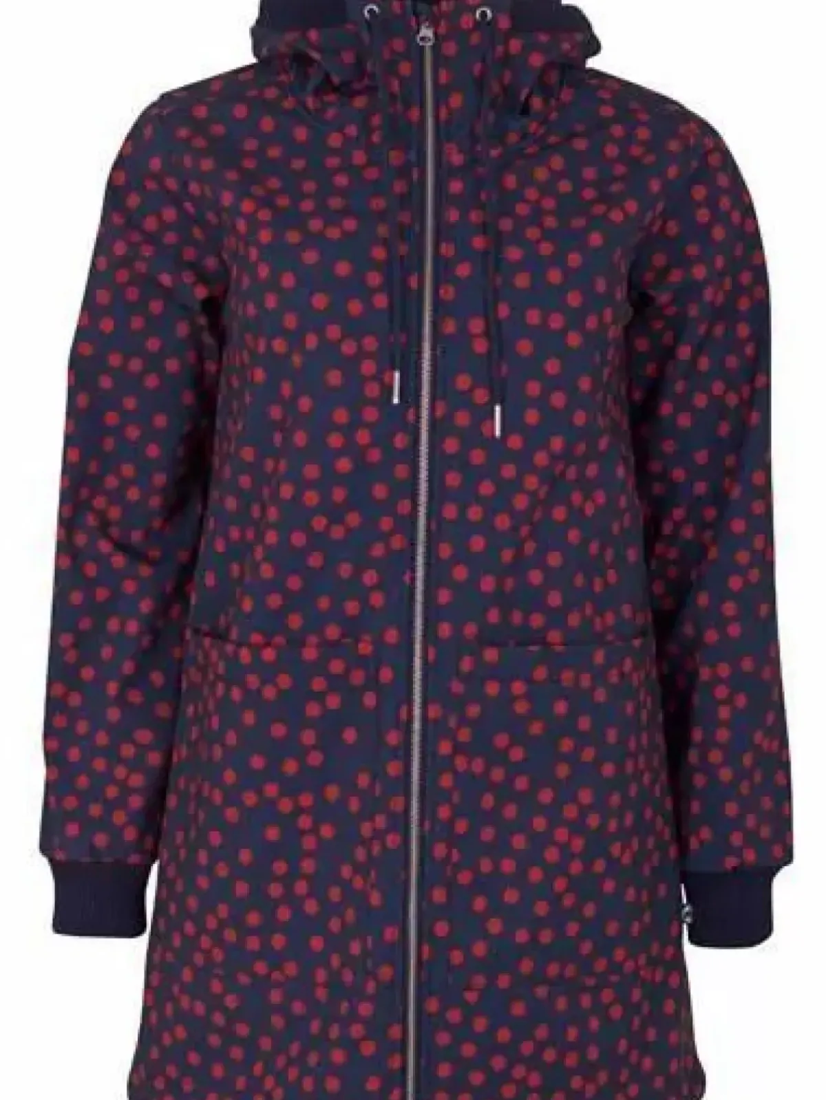 Danefæ Softshell-Jacken>Danelaura Softshell Navy/Red Fundots