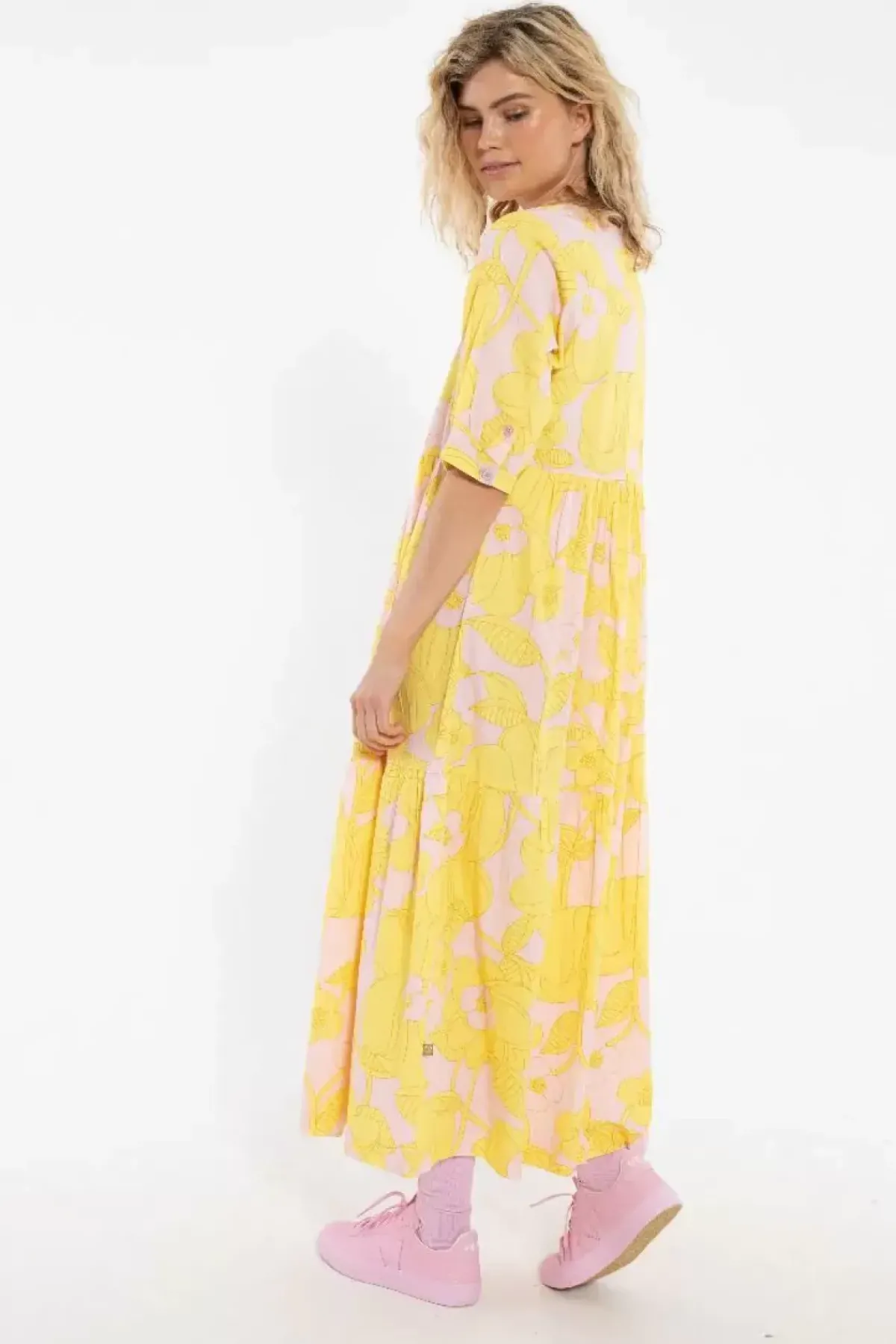Danefæ Kleider>Danelavender Dress Light Pink Bloom Boom