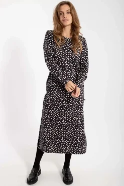 Danefæ Kleider>Danelegance Dress Black/Chalk Fundots
