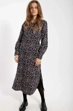 Danefæ Kleider>Danelegance Dress Black/Chalk Fundots