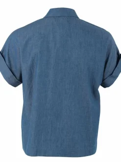 Danefæ Blusen>Danelena Chambrey Shirt Dk Indigo