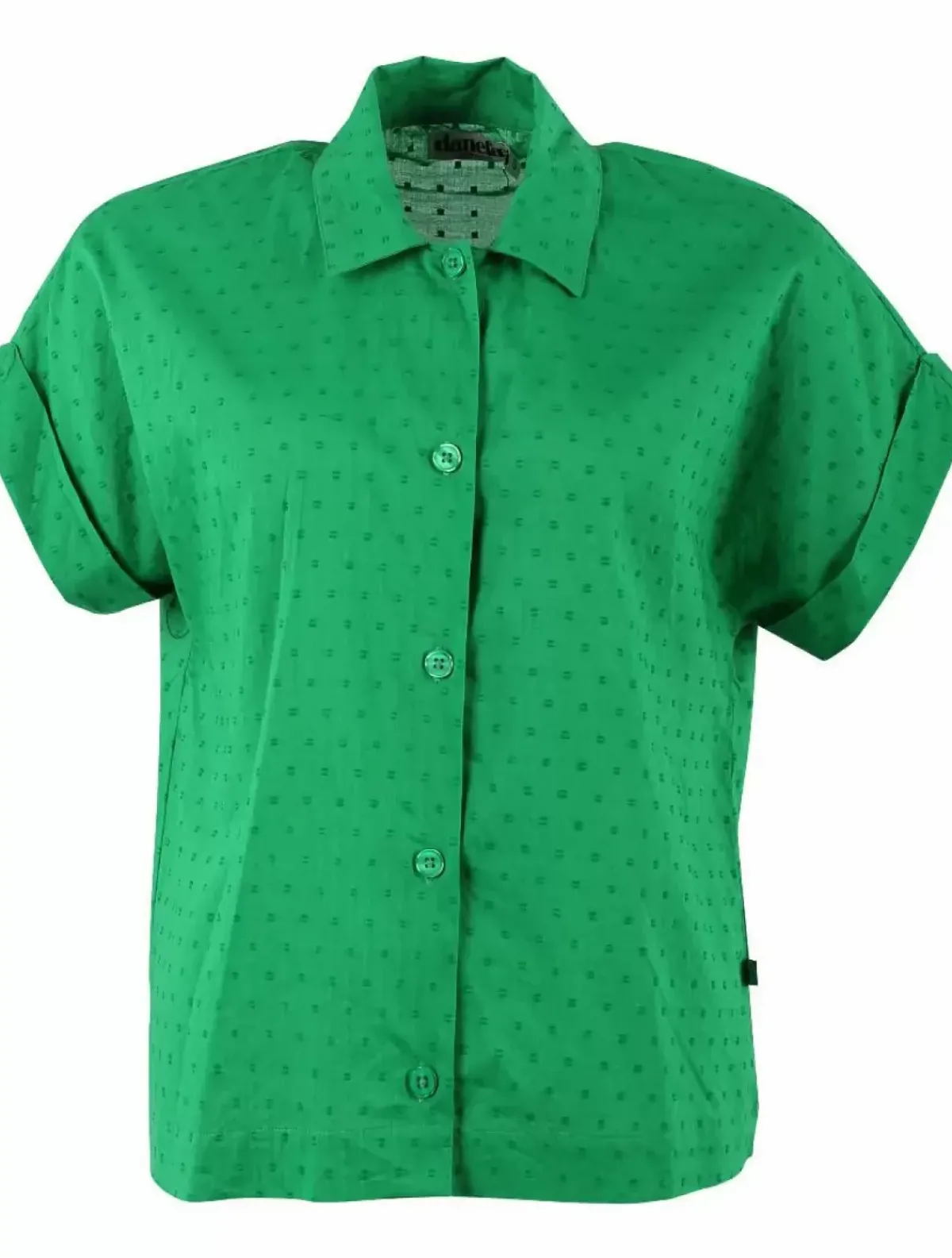 Danefæ Blusen>Danelena Cotton Dot Shirt Green