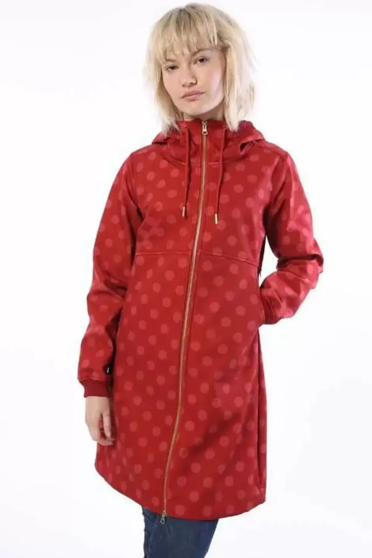 Danefæ Softshell-Jacken>Daneline Softshell Dark Brick/Cold Rose Fundots