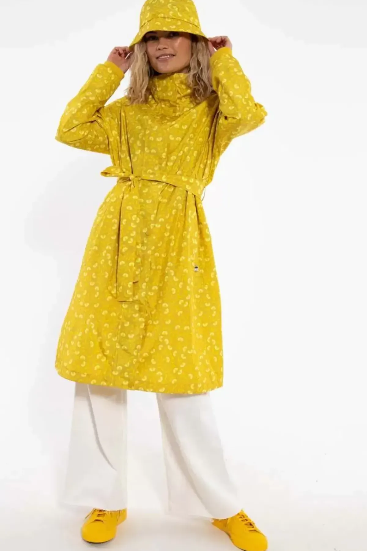 Danefæ Regenjacken>Danelisabeth Raincoat Dark Yellow Fleurie