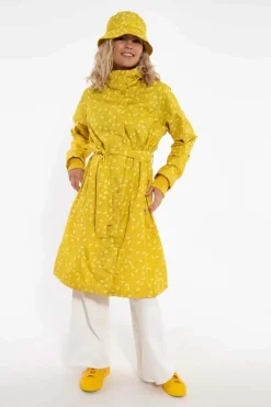 Danefæ Regenjacken>Danelisabeth Raincoat Dark Yellow Fleurie