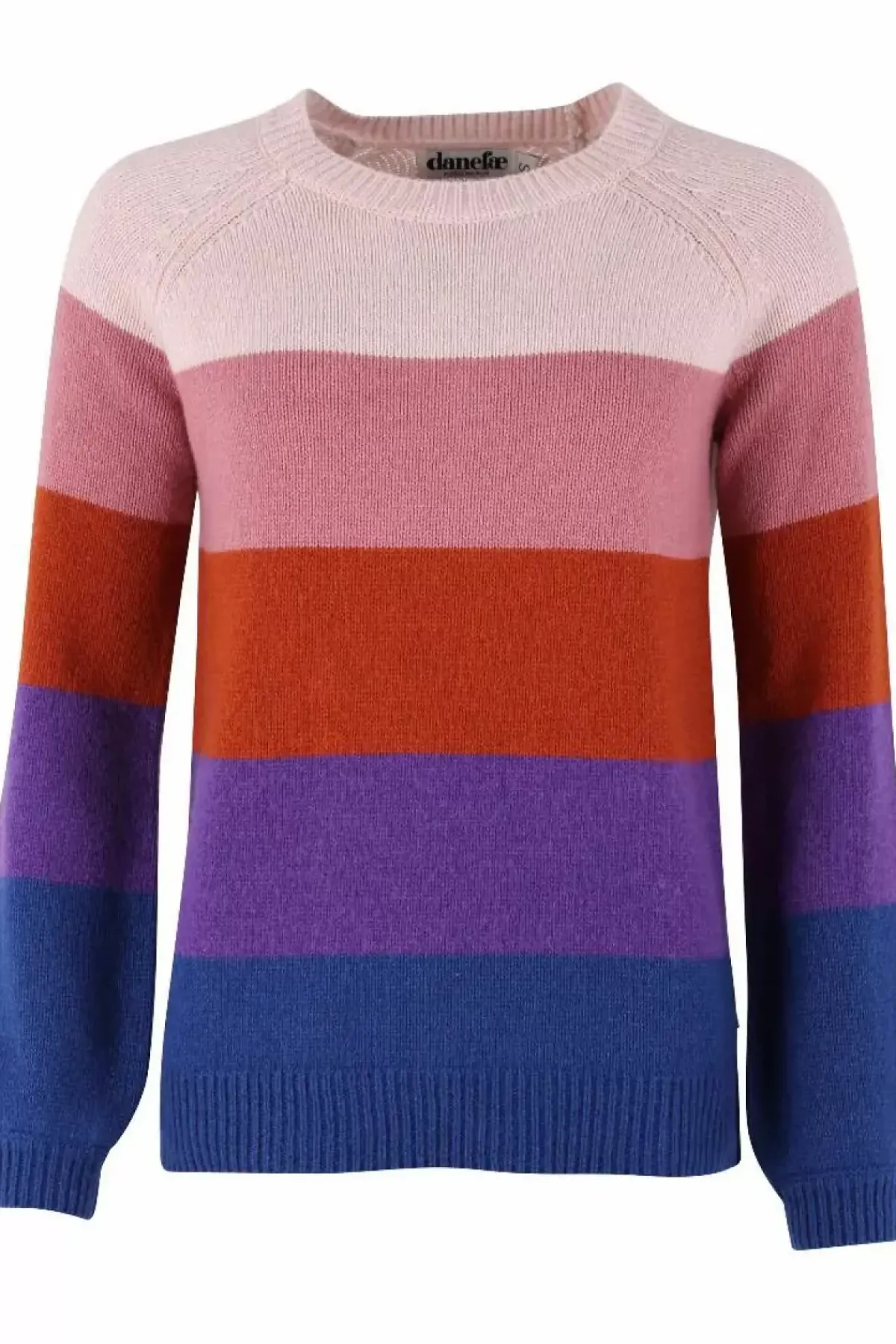 Danefæ Strickwaren>Danelisa Wool Sweater Rose Beige/Old Rose/Rust/Purple