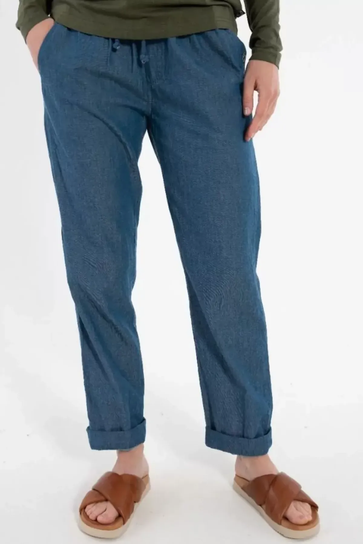Danefæ Hosen>Daneliseleje Chambrey Pants Dk Indigo