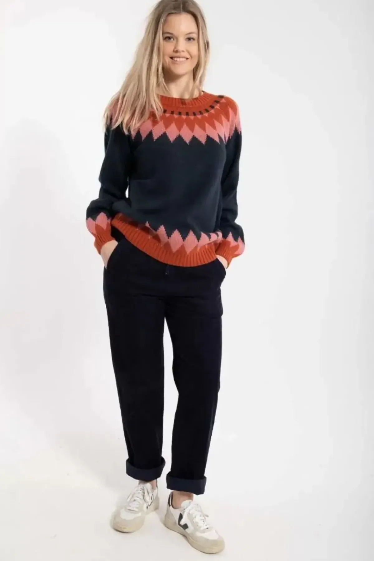 Danefæ Hosen>Daneliseleje Cord Pants Dk Navy